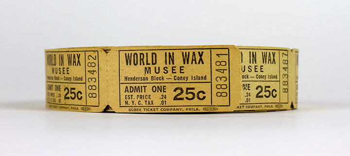 Tickets for the World in Wax in Coney Island
